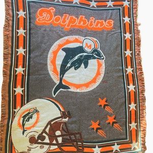 Miami Dolphins vintage throw blanket from The NorthWest Company